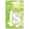 Candle Number 18 - 8cm x 6.5cm