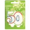 Candle Number 50 - 8cm x 6.5cm
