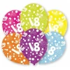 18th Birthday Assorted Printed Latex Balloons 11" - 6pk