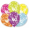 60th Birthday Assorted Printed Latex Balloons 11" - 6pk