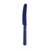 Navy Flag Blue Reusable Plastic Knives - 10pk