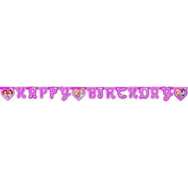 Princess Dreaming "Happy Birthday" Die-cut Banner  - 1pk