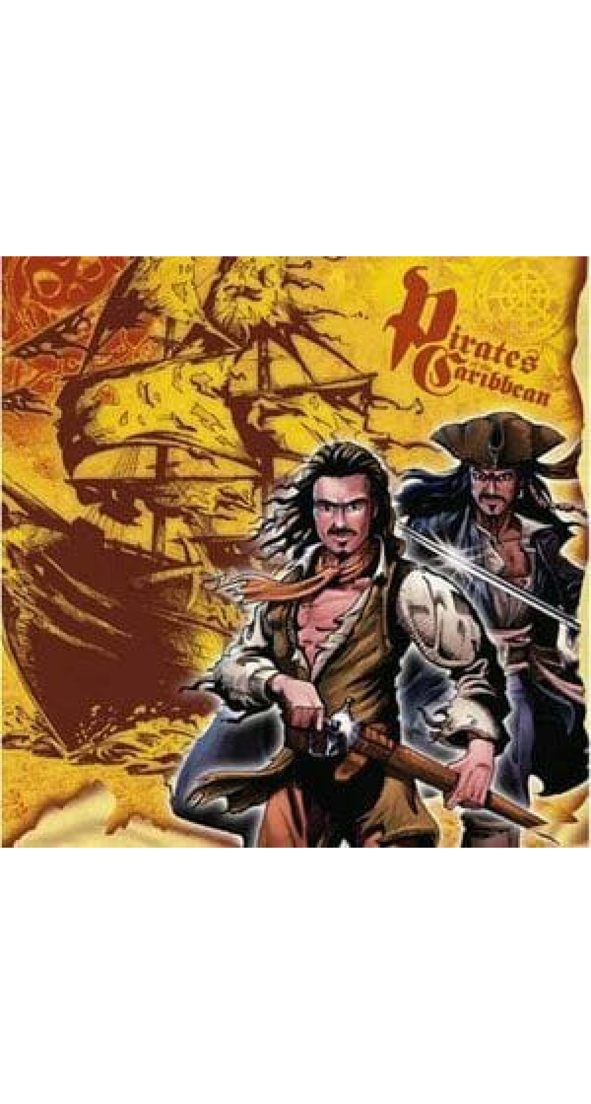 Pirates of the Caribbean Napkins 32.7cm x 33cm - 16pk