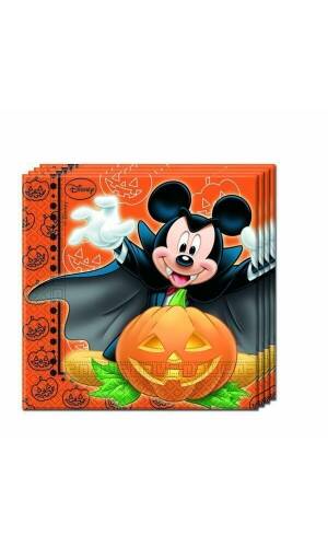 Mickey Halloween Two-Ply Paper Napkins 33x33cm - 20pk