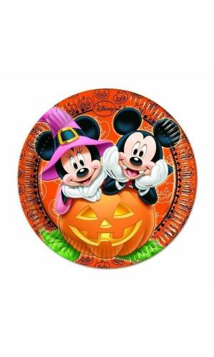 Mickey Halloween Paper Plates Large 23cm - 8pk
