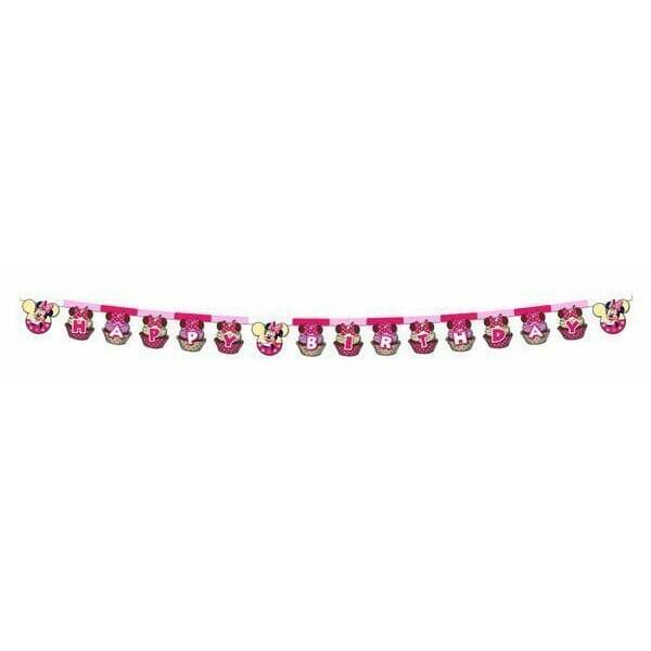 Minnie Café "Happy Birthday" Die-cut Banner - 1pk