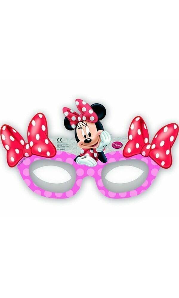 Minnie Cafe Die-Cut Party Masks - 6pk