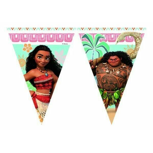 Moana Triangle Flag Banner ( 9 flags )  - 1pk