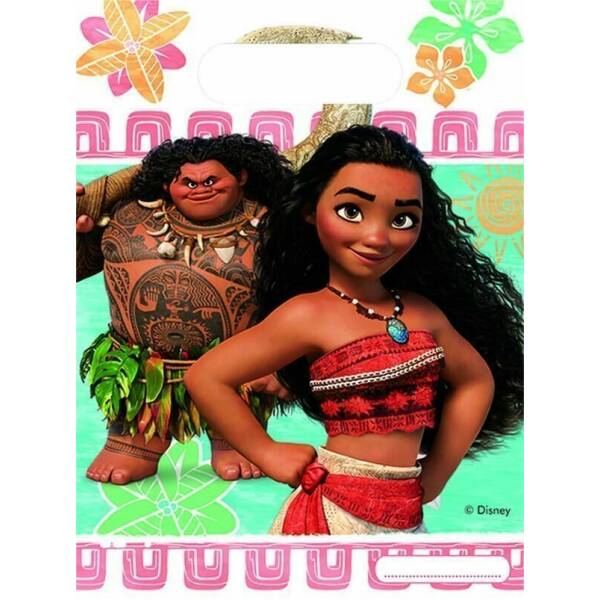 Moana Party Bags  - 6pk