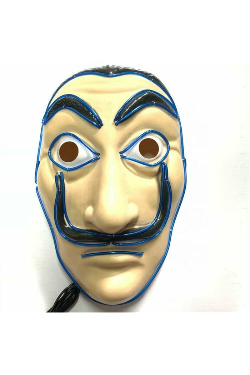 Money Heist (La Casa De Papel) Light Up LED Mask - Adult One Size
