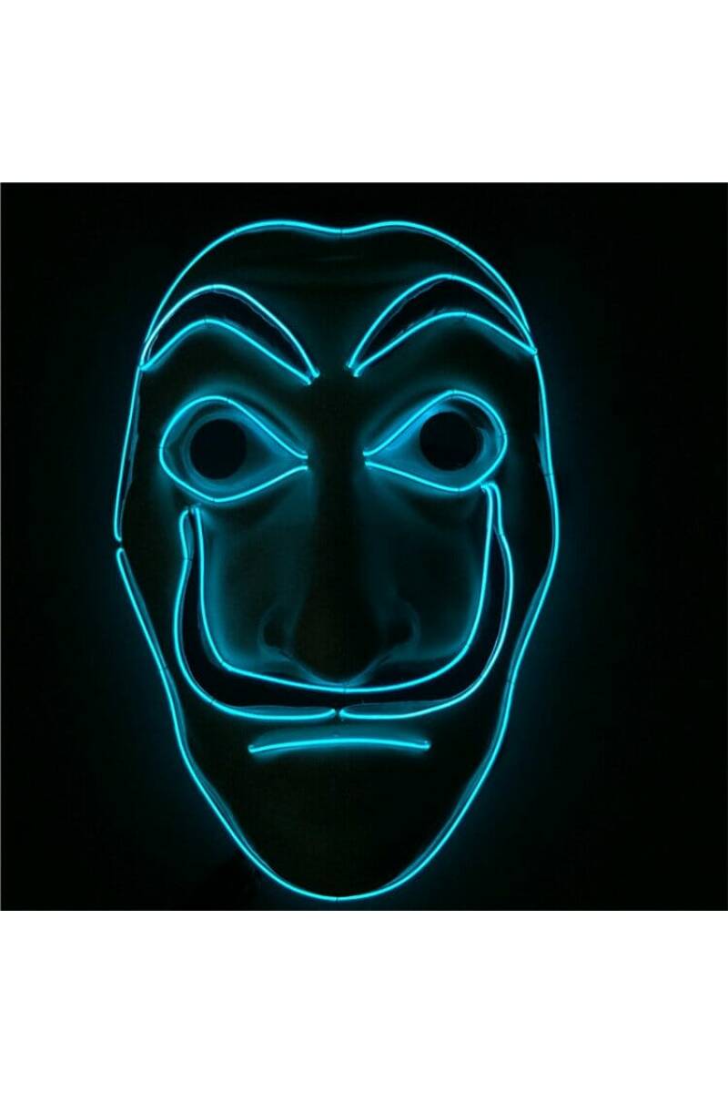 Money Heist (La Casa De Papel) Light Up LED Mask - Adult One Size