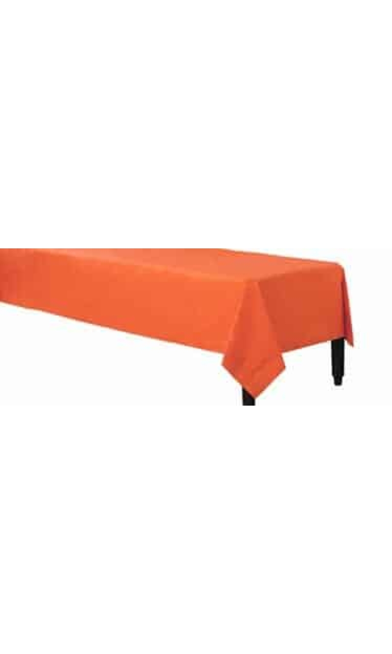 Orange Peel - Paper Table Cover (Plastic Lined) 137 x 274cm