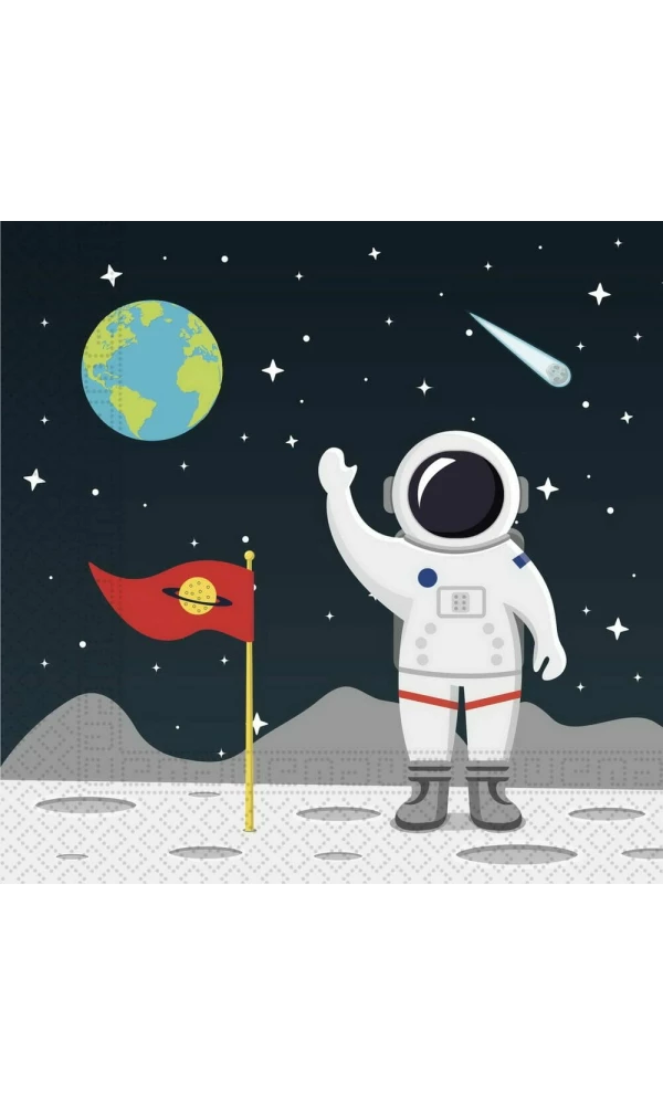 Outer Space Paper Napkins 33x33cm - 20pk