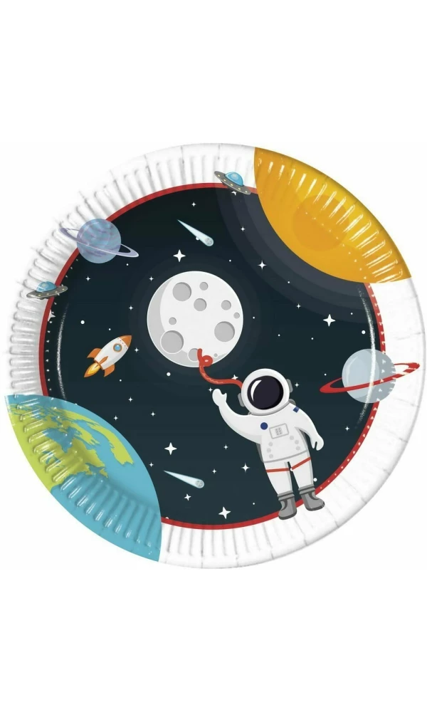 Outer Space Paper Plates 23cm - 8pk