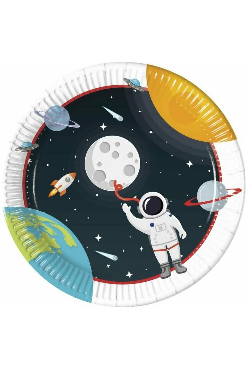 Outer Space Paper Plates 23cm - 8pk