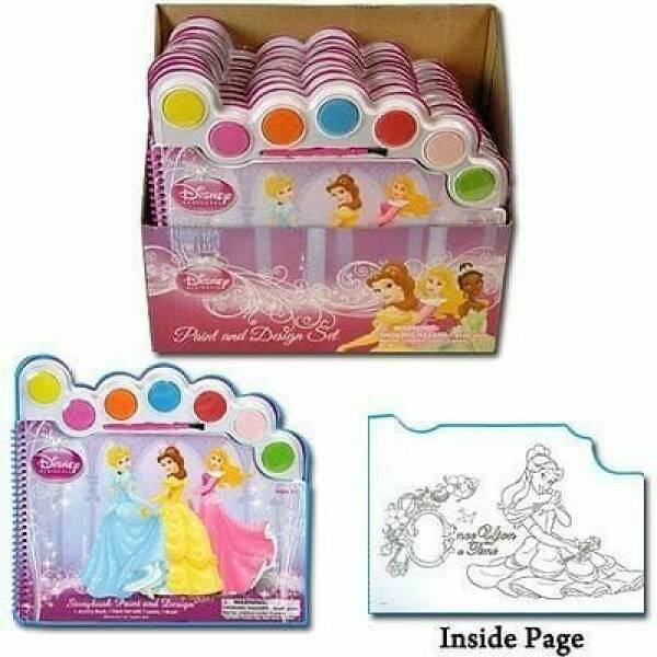 Princess Story Book Paint & Design Water Paint Set (Soiled Product)