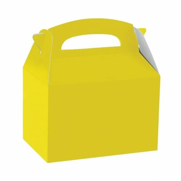 Sunshine Yellow Party Boxes - 20cm x 15cm x 9.5cm