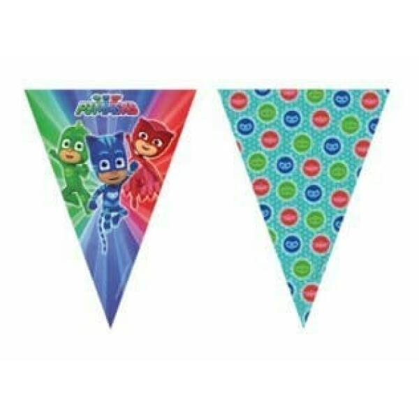 Pj Masks Triangle Flag banner ( 9 flags )  - 1pk