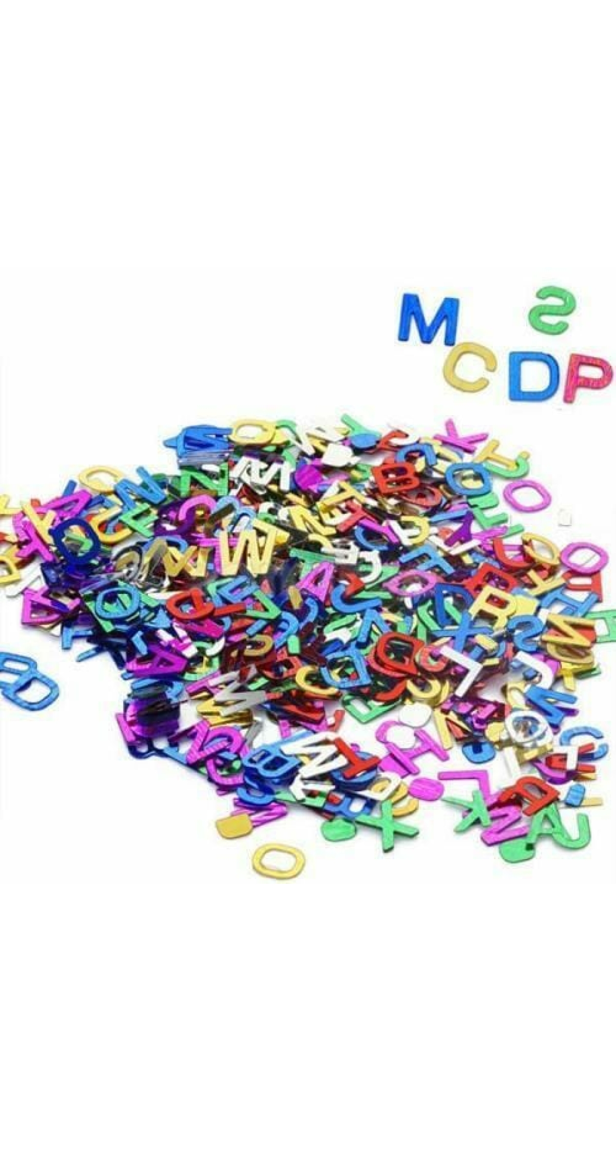 Confetti Assorted Letters Alphabet A-Z - 14g