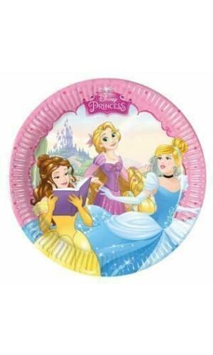 Princess Dreaming Paper Plates Medium  20cm  - 8pk