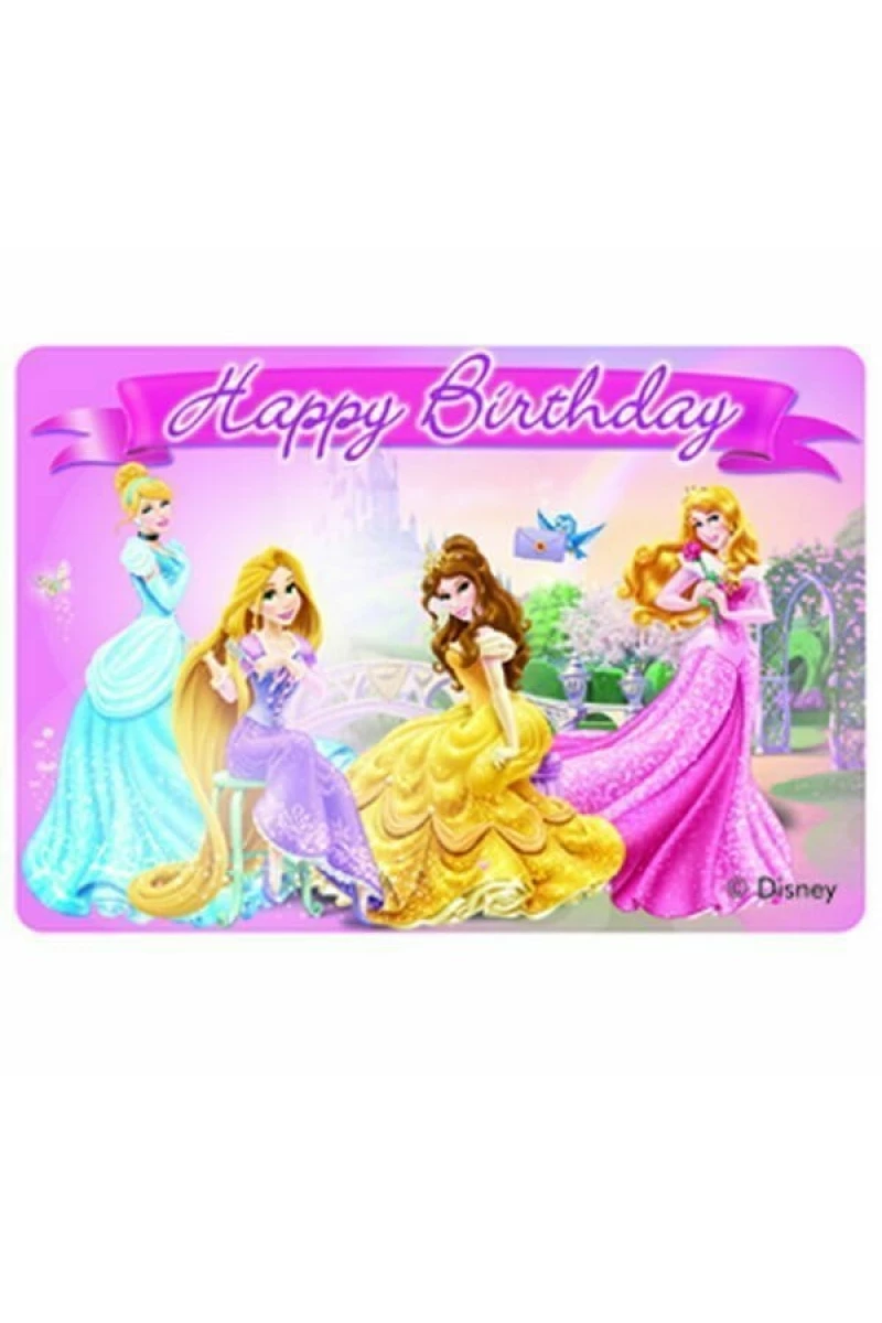 Disney Princess  "Happy Birthday" Décor Candle - 1pk