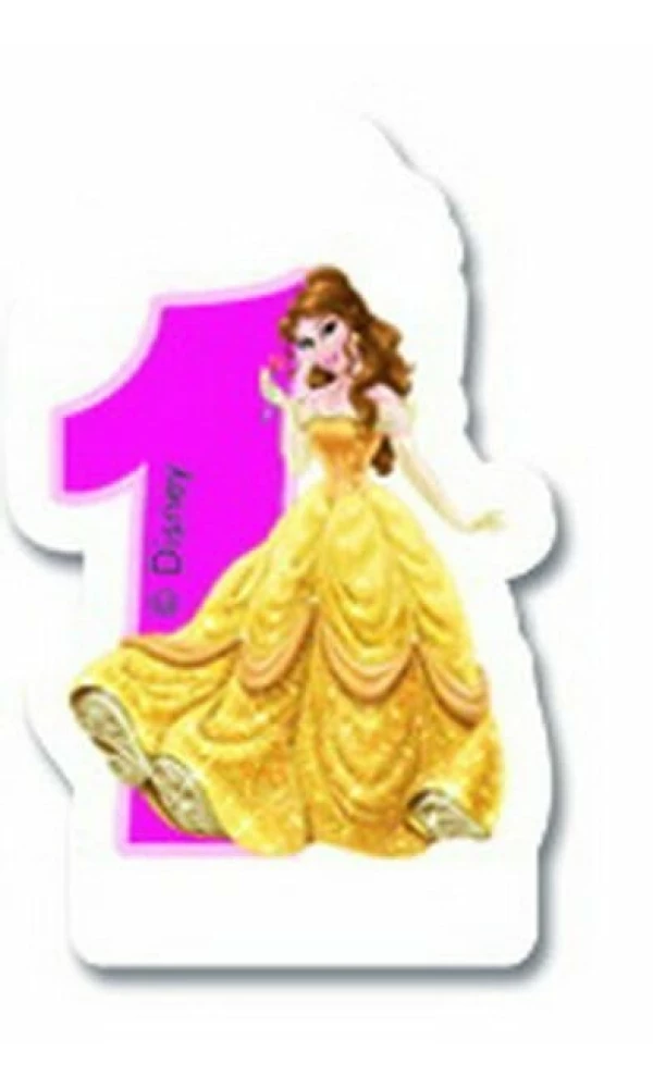Disney Princess  Birthday Numeral Candles No 1 - 1pk
