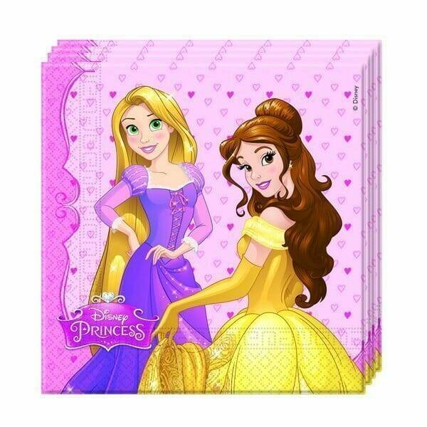 Princess Dreaming Two-ply Paper Napkins 33x33cm  - 20pk