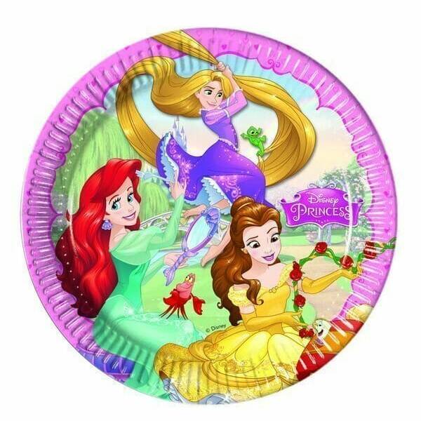 Princess Dreaming Paper Plates  Large 23cm  - 8pk