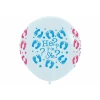 Fashion Solid White Gender Reveal He or She - 36" Latex Balloon