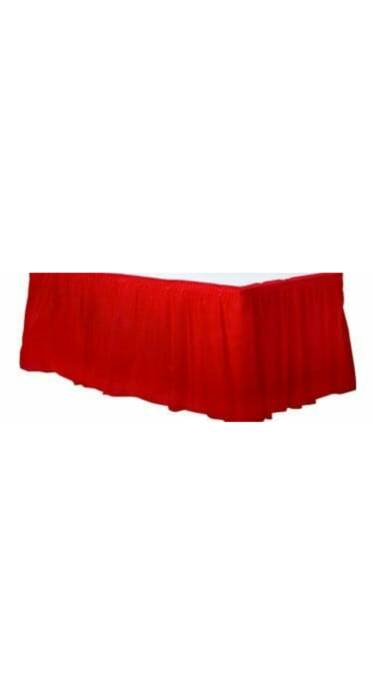 Apple Red - Plastic Table Skirt 426 x 73cm
