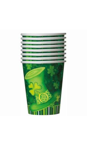 St Patrick's Day Paper Cups (270ml) - 8pk