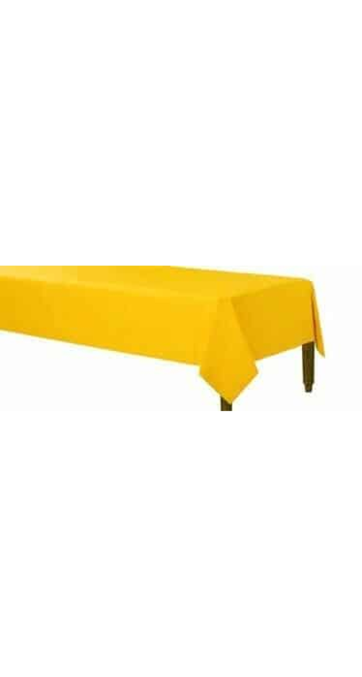Sunshine Yellow - Paper Table Cover (Plastic Lined) 137 x 274cm