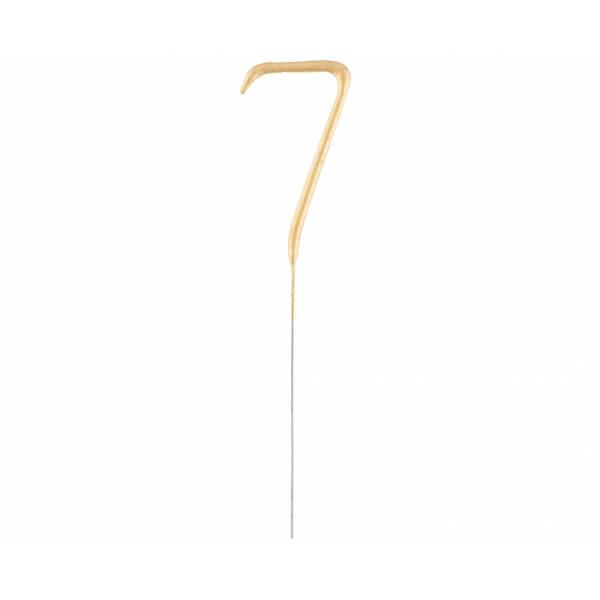 Golden Numerical Sparkler Number 7