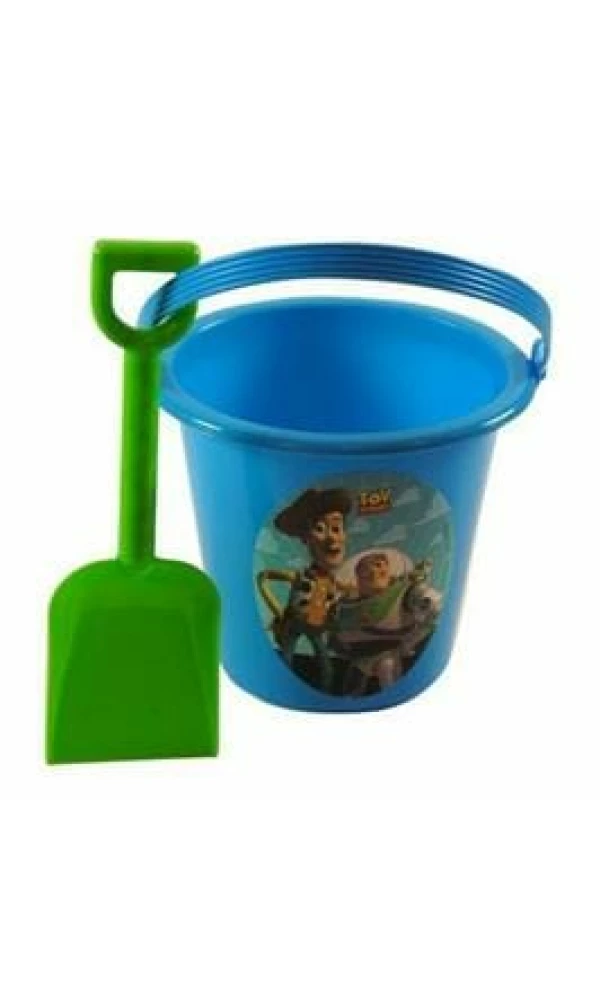Toy Story Blue Sand Bucket with Shovel - 13cm x 14.5cm