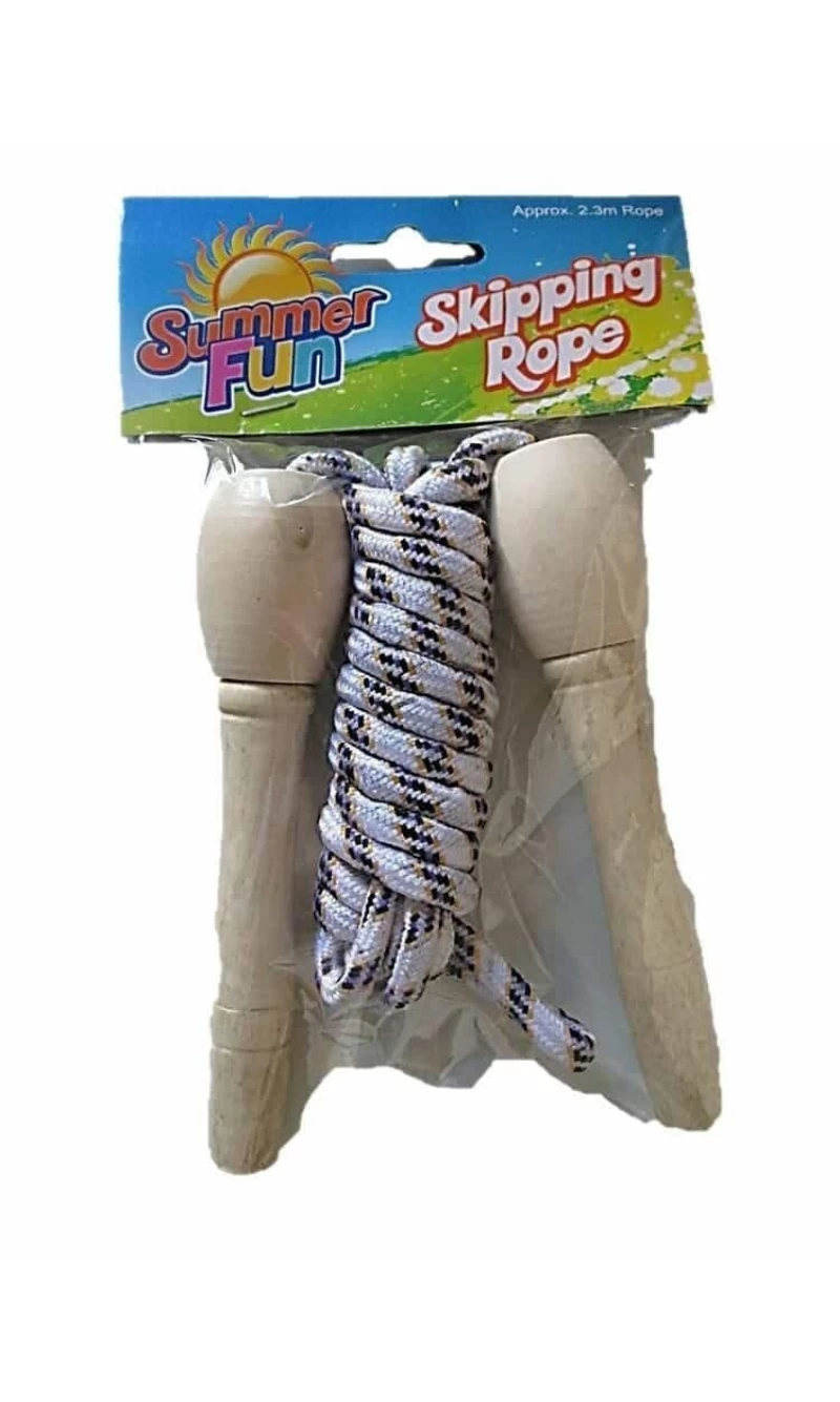 Skipping Rope Assorted Colours 2.3m Rope - For 3+ Years