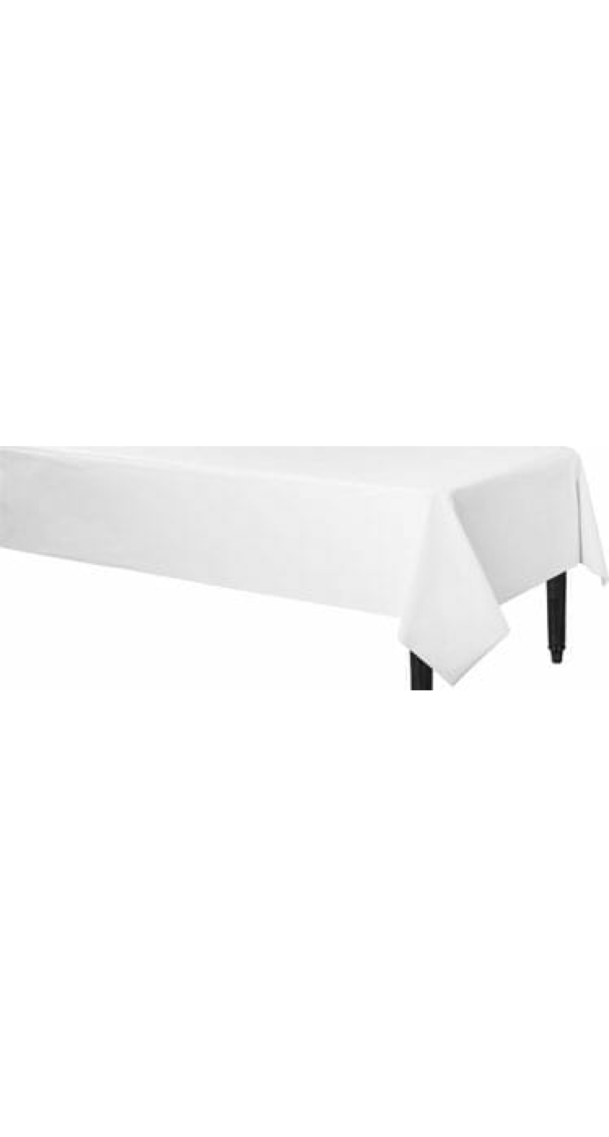 Frosty White - Plastic Table Cover 137 x 274cm