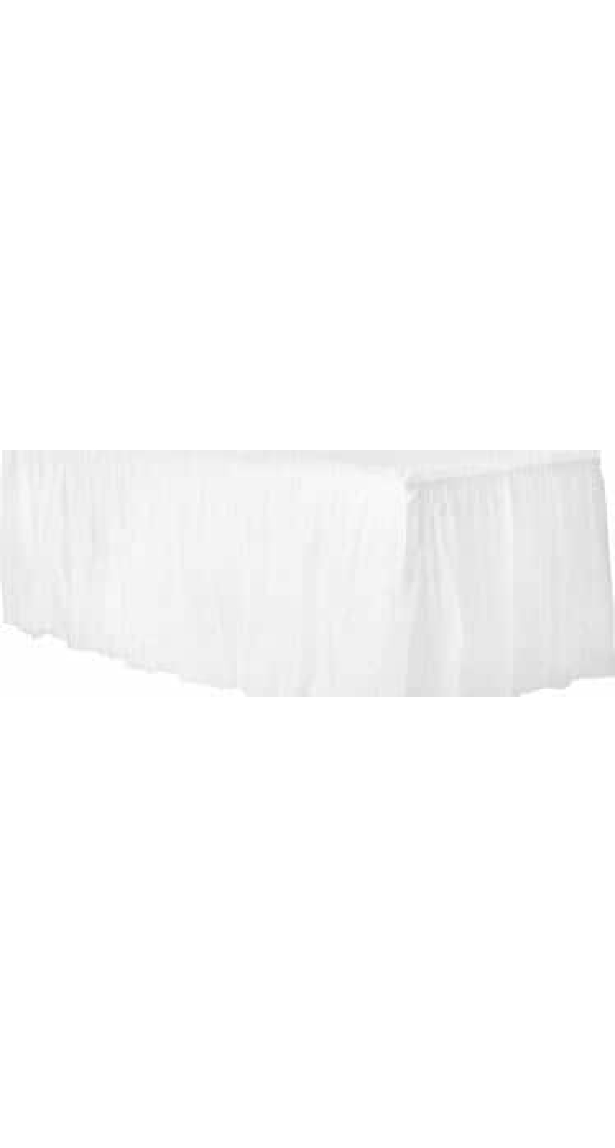 Frosty White - Plastic Table Skirt 426 x 73cm