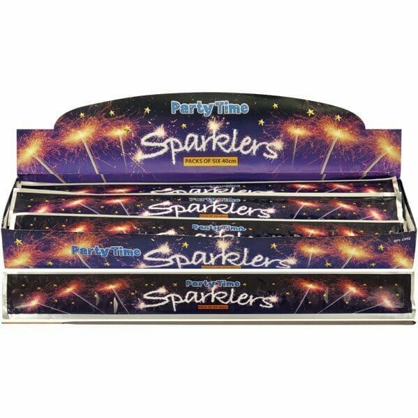 Sparklers Silver 40cm - 6pk - "Once Upon A Time" - Party Shop Malta