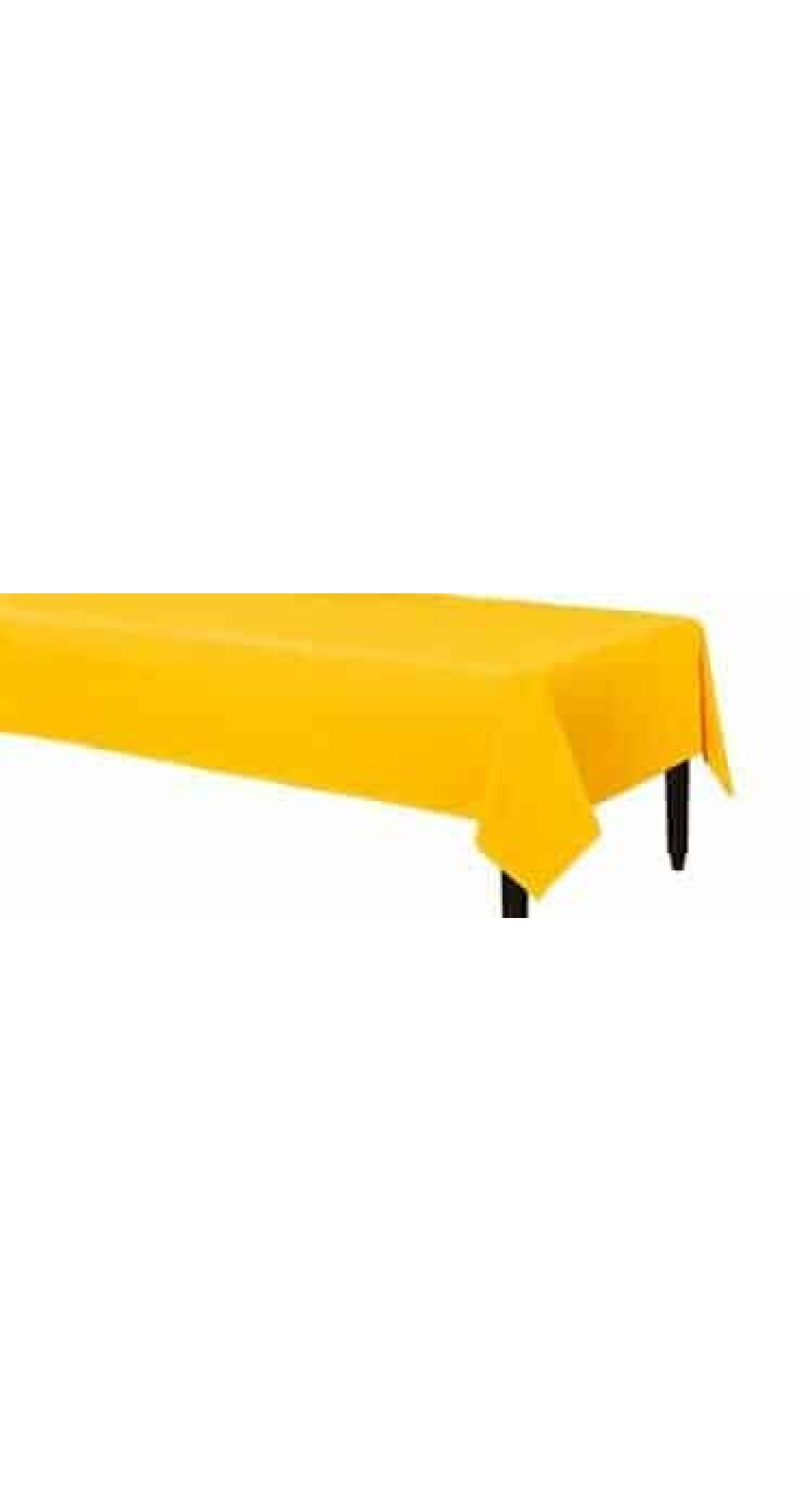 Sunshine Yellow - Plastic Table Cover 137 x 274cm