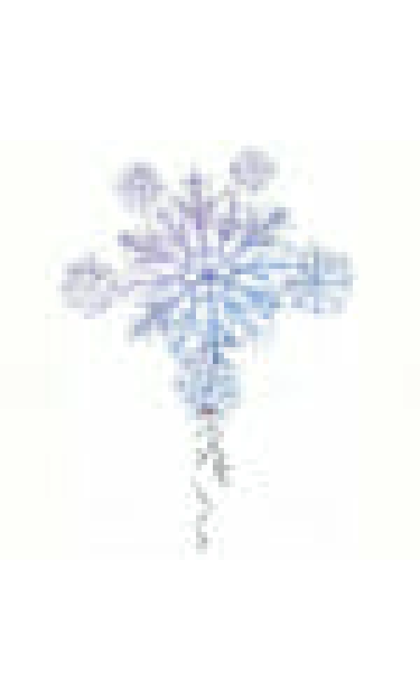 SuperShape Snowflake Cluster Foil Balloon - 32 x 30 Inch
