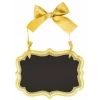 Chalkboard Sign Gold MDF - 13.9 x 10.1cm
