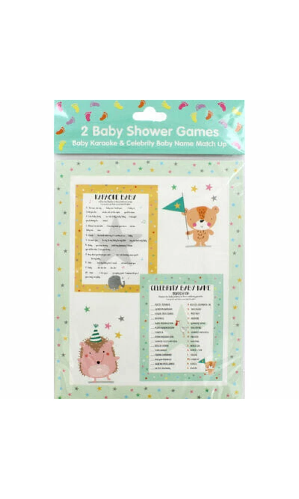 Baby Shower Karaoke and Celebrity Name Games - 2pk