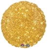 Circle Faux Sparkle Gold Foil Balloon - 43cm