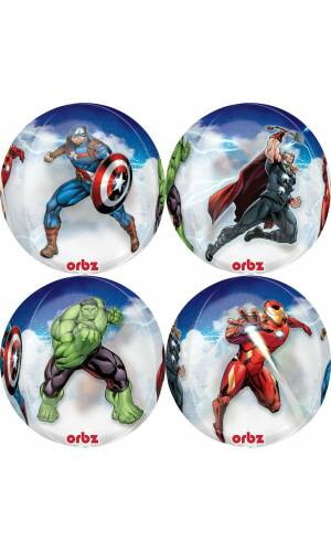 The Avengers Marvel Clear Orbz Foil Balloon - 38cm x 40cm