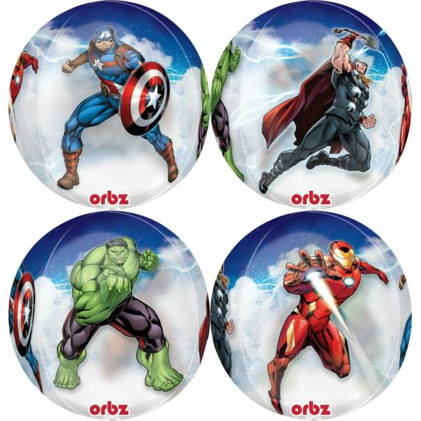 The Avengers Marvel Clear Orbz Foil Balloon - 38cm x 40cm
