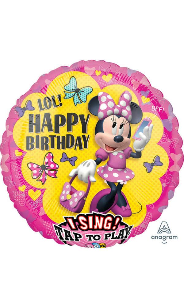 Minnie Happy Helpers Sing-A-Tune XL Foil Balloon - 28'' (71cm)