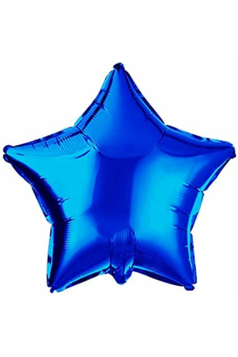 Electric Blue Star Foil Balloon - 18''(46cm)