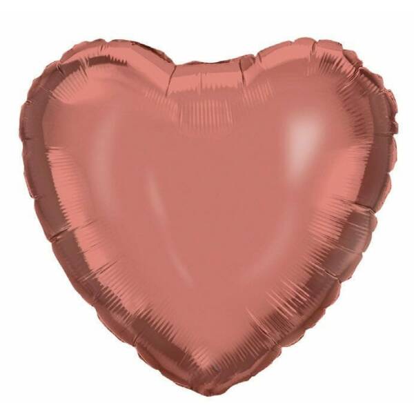 Rose Gold Heart Foil Balloon - 18''(46cm)