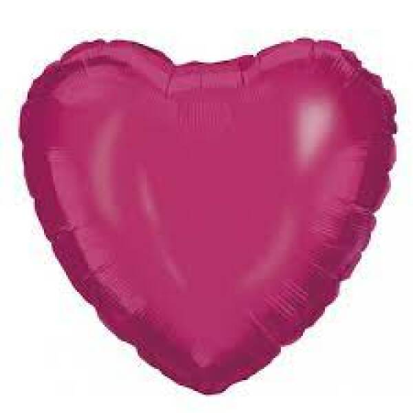 Hot Pink Heart Foil Balloon - 18''(46cm)