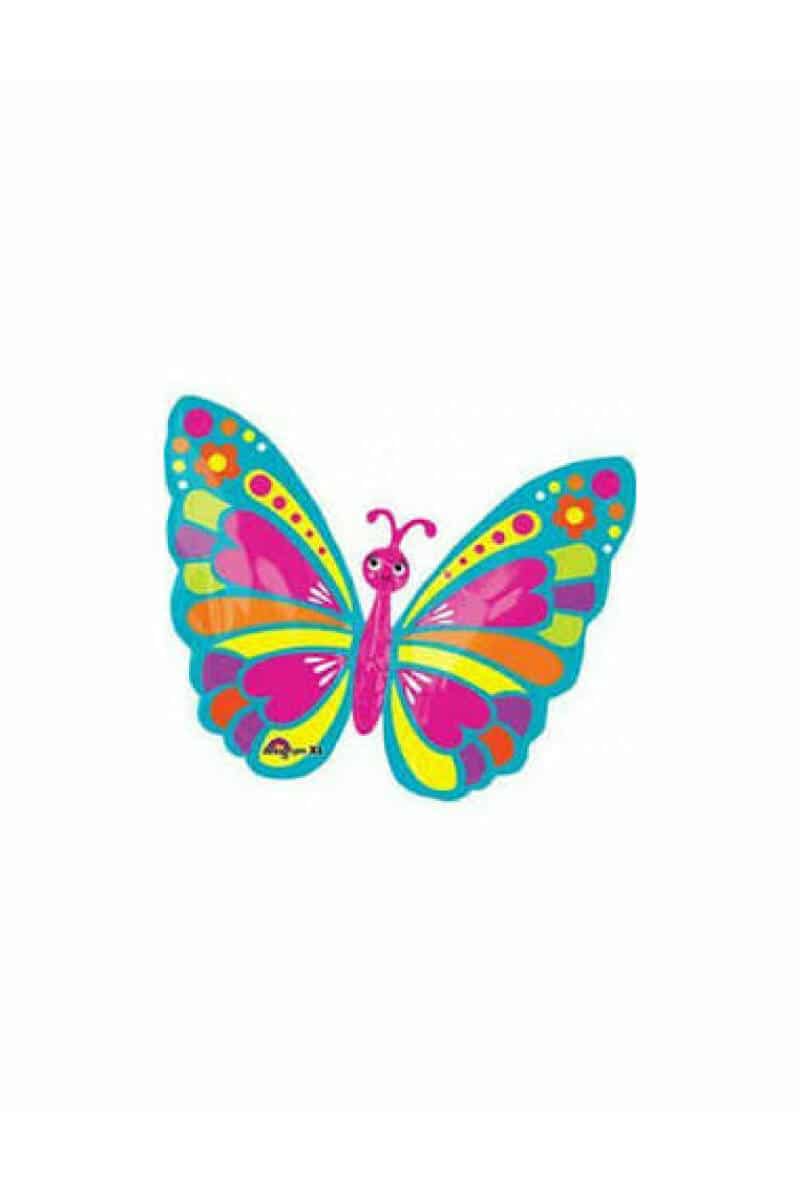 Junior Shape Butterfly Foil Balloon - 66cm x 53cm